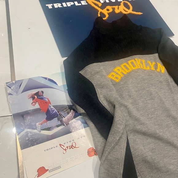 TRIPLE FIVE SOUL Vintage Slim Fit Brooklyn Sweater Top Sz 3X - Picture 11 of 14